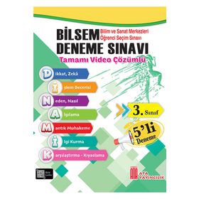 3. Sınıf Bilsem 5'li Deneme Sınavı Ata Yayıncılık
