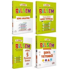 3.Sınıf Bilsem Hazırlık Kitapları 4'lü Set Editör Yayınları