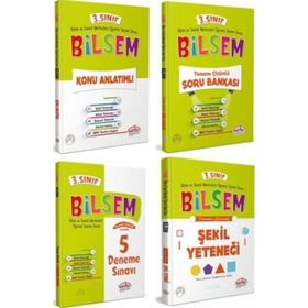 3.Sınıf Bilsem Hazırlık Kitapları 4'lü Set Editör Yayınları