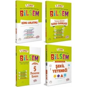 3.Sınıf Bilsem Hazırlık Kitapları 4'lü Set Editör Yayınları
