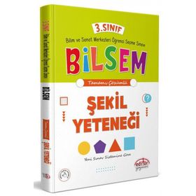 3. Sınıf Bilsem Hazırlık Şekil Yeteneği Tamamı Çözümlü - Editör Yayınları