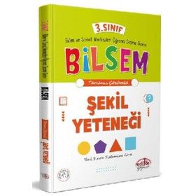 3. Sınıf Bilsem Hazırlık Şekil Yeteneği Tamamı Çözümlü - Editör Yayınları