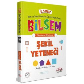 3. Sınıf Bilsem Hazırlık Şekil Yeteneği Tamamı Çözümlü - Editör Yayınları