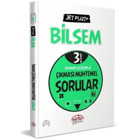 3. Sınıf Bilsem Jet Plus+ Tamamı Çözümlü Çıkması Muhtemel Sorular - Editör Yayınları
