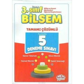 3. Sınıf Bilsem Tamamı Çözümlü 5 Deneme Data Yayınları