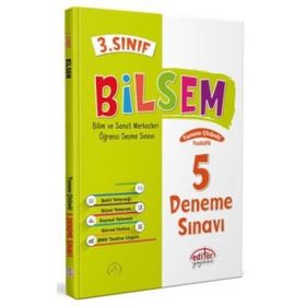 3. Sınıf Bilsem Tamamı Çözümlü 5 Fasikül Deneme Sınavı - Editör Yayınları