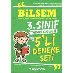 3.Sınıf Bilsem Tamamı Çözümlü 5 li Deneme Seti-Zeki Çocuk