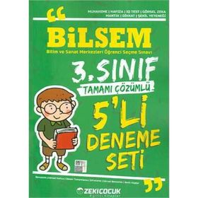3.Sınıf Bilsem Tamamı Çözümlü 5 li Deneme Seti-Zeki Çocuk