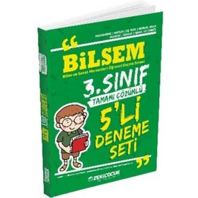3.Sınıf Bilsem Tamamı Çözümlü 5 li Deneme Seti-Zeki Çocuk