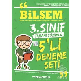 3.Sınıf Bilsem Tamamı Çözümlü 5 li Deneme Seti-Zeki Çocuk