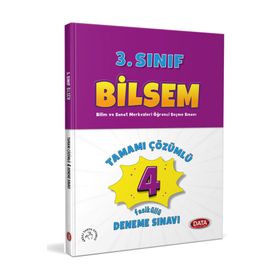 3. Sınıf Bilsem Tamamı Çözümlü Fasikül 4 Deneme Sınavı - Data Yayınları