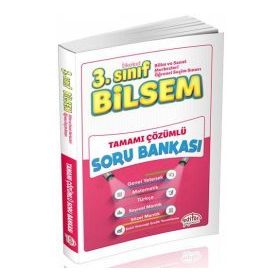 3.Sınıf Bilsem Tamamı Çözümlü Soru Bankası Editör Yayınları
