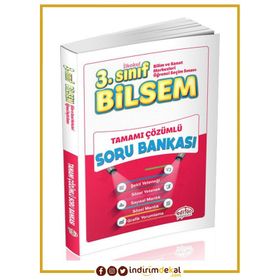 3.Sınıf Bilsem Tamamı Çözümlü Soru Bankası Editör Yayınları