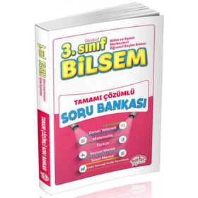 3.Sınıf Bilsem Tamamı Çözümlü Soru Bankası Editör Yayınları