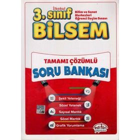 3. Sınıf Bilsem Tamamı Çözümlü Soru Bankası - Hüseyin Gül