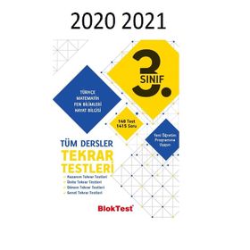 3. Sınıf Bloktest Tüm Dersler Tekrar Testleri Tudem Yayınları
