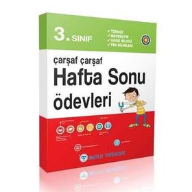 3. Sınıf Çarşaf Çarşaf Hafta Sonu Ödevleri Mutlu Yayıncılık
