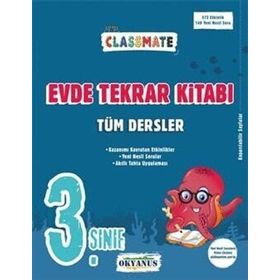 3. Sınıf Classmate Tüm Dersler Evde Tekrar Kitabı - Okyanus Yayınları