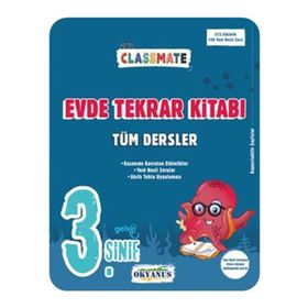3. Sınıf Classmate Tüm Dersler Evde Tekrar Kitabı - Okyanus Yayınları