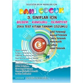 3. Sınıf Dahi Çocuk Bilsem Kanguru Olimpiyat Zeka Kitabı-Altın Nokta Yayınları