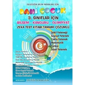 3. Sınıf Dahi Çocuk Bilsem Kanguru Olimpiyat Zeka Kitabı-Altın Nokta Yayınları