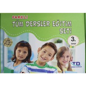 3. Sınıf Farklı Tüm Dersler Eğitim Seti 4 Kitap Takım