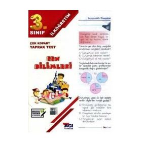 3.Sınıf Fen Bilimleri Çek Kopart Yaprak Test Açı Yayınları