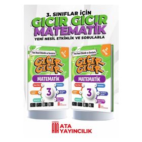 3. Sınıf Gıcır Gıcır Matematik 1 ve 2. Kitap Ata Yayıncılık