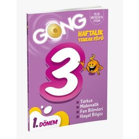 3. Sınıf Haftalık Tekrar Föyü 1. Dönem-Gong Yayınları