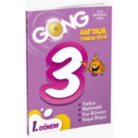 3. Sınıf Haftalık Tekrar Föyü 1. Dönem-Gong Yayınları