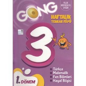 3. Sınıf Haftalık Tekrar Föyü 1. Dönem-Gong Yayınları