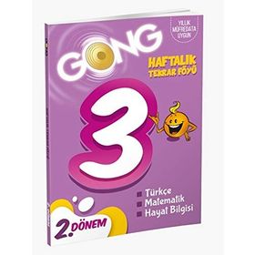 3. Sınıf Haftalık Tekrar Föyü 2. Dönem-Gong Yayınları