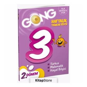 3. Sınıf Haftalık Tekrar Föyü 2. Dönem-Gong Yayınları