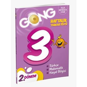 3. Sınıf Haftalık Tekrar Föyü 2. Dönem-Gong Yayınları