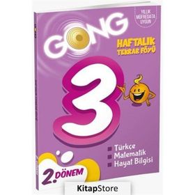 3. Sınıf Haftalık Tekrar Föyü 2. Dönem-Gong Yayınları