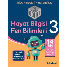 3. Sınıf Hayat Bilgisi Fen Bilimleri 3 Boyut Soru Bankası - Tudem Yayınları