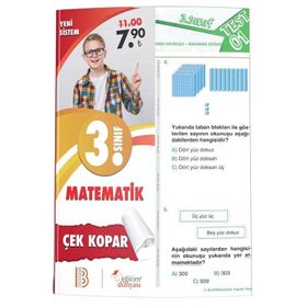 3. Sınıf Matematik Çek Kopar Yaprak Test-Benim Hocam Eğitim Dünyası