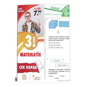 3. Sınıf Matematik Çek Kopar Yaprak Test-Benim Hocam Eğitim Dünyası