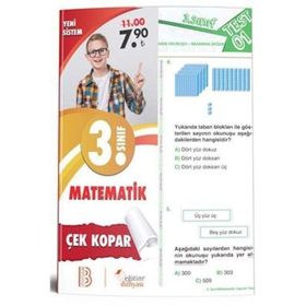 3. Sınıf Matematik Çek Kopar Yaprak Test-Benim Hocam Eğitim Dünyası