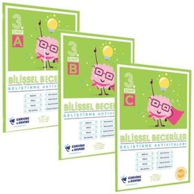 3. Sınıf Pat Bilişsel Beceriler Geliştirme Aktiviteleri Seti A B C Set-Curinous Genius Yayınları