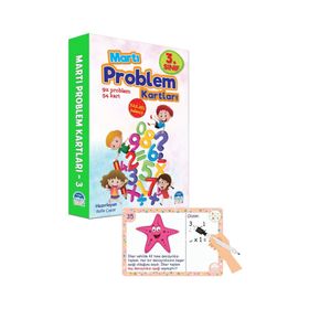 3. Sınıf Problem Kartları Yaz Sil Kalemli Martı Yayınları
