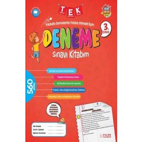 3. Sınıf Tek Deneme Sınavı Kitabım Palme Yayınları