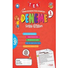 3. Sınıf Tek Deneme Sınavı Kitabım Palme Yayınları