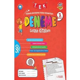 3. Sınıf Tek Deneme Sınavı Kitabım Palme Yayınları