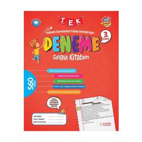 3. Sınıf Tek Deneme Sınavı Kitabım Palme Yayınları