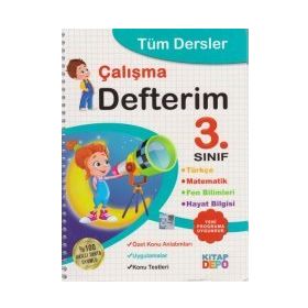 3. Sınıf Tüm Dersler Çalışma Defterim Kitap Depo Yayınları