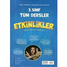 3. Sınıf Tüm Dersler Etkinlikler Kitabı Angora Serisi Editör Yayınları