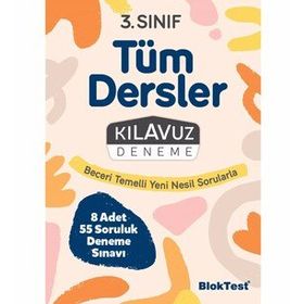 3. Sınıf Tüm Dersler Kılavuz Deneme - BlokTest Yayınları