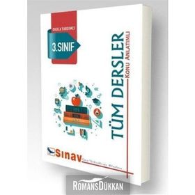 3. Sınıf Tüm Dersler Konu Anlatımlı Kolektif Sınav Dergisi Yayınları