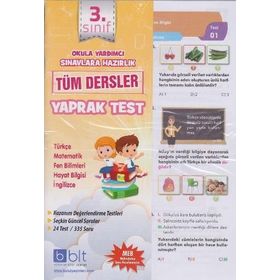 3 Sınıf Tüm Dersler Yaprak Test Bulut Eğitim ve Kültür Yayınları